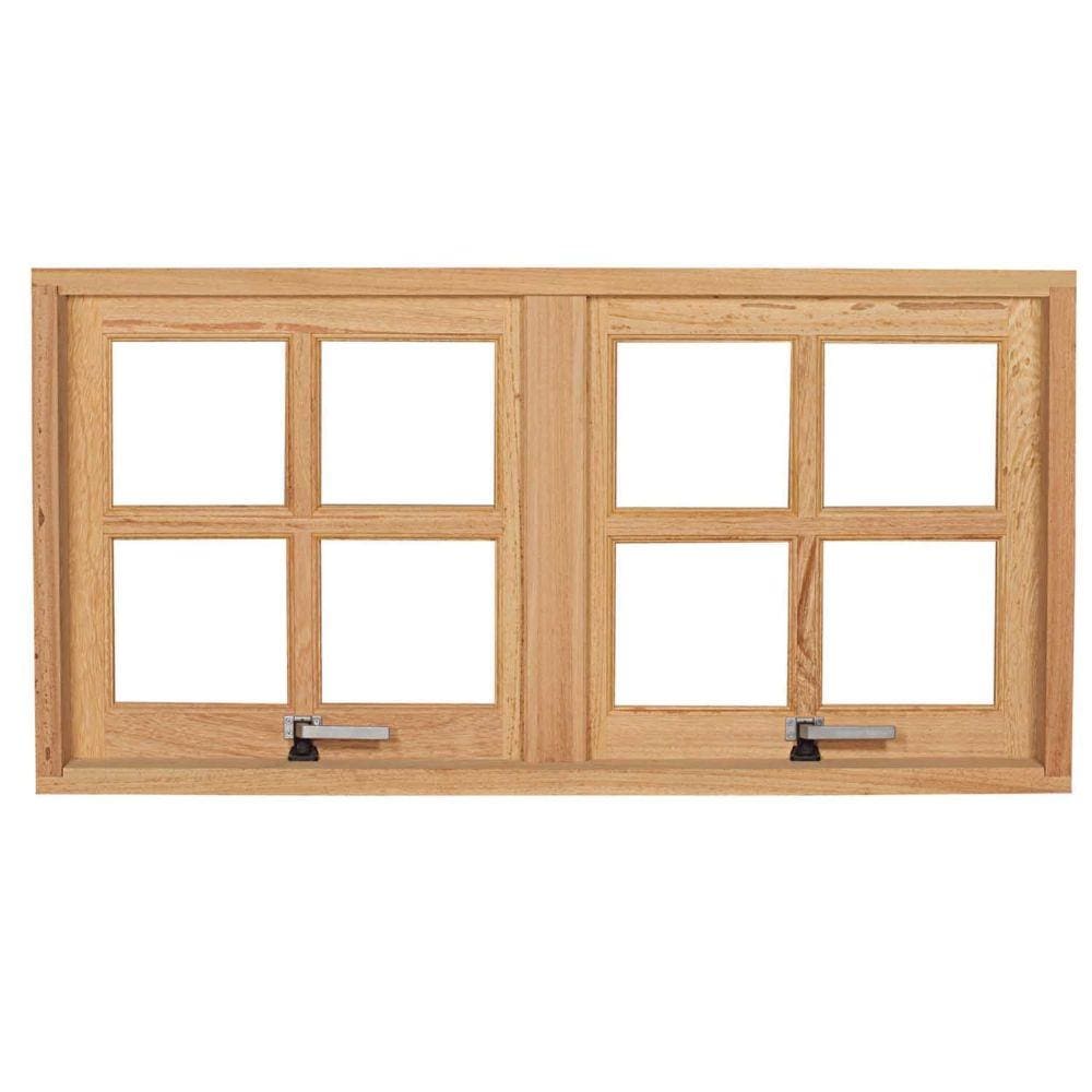 Vitrô Maxiar Esel 2 Folhas Móveis Quadriculado 1,18Mx60Cmx10Cm Cedro Mara