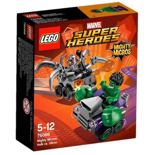 imagem-Lego Super Heroes - 76066 - Mighty Micros - Hulk Vs. Ultron
