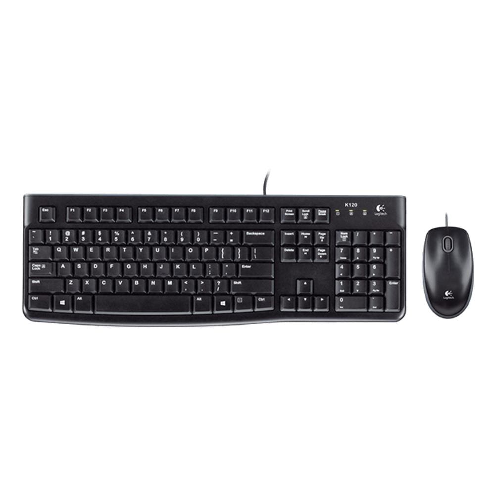 Kit Teclado+Mouse USB MK120 Preto - Logitech