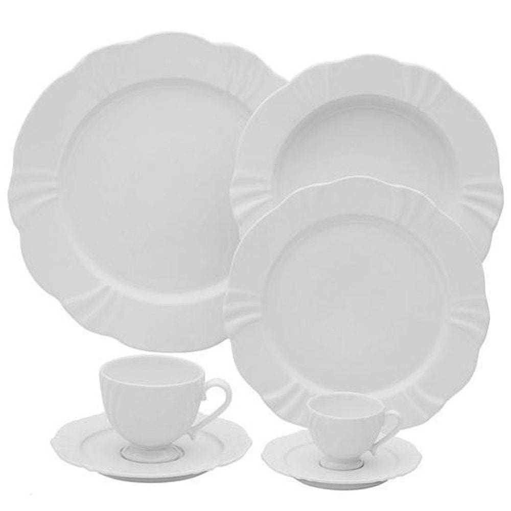 Aparelho de Jantar Soleil White 42 Peças - Oxford