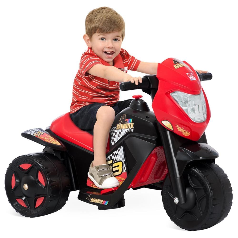 Moto Elétrica Infantil Super Moto Elétrica GP Grafite 6v - Bandeirante