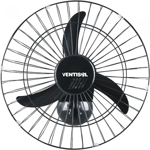 imagem-Ventilador De Parede Oscilante 50Cm Aço Preto Ventisol