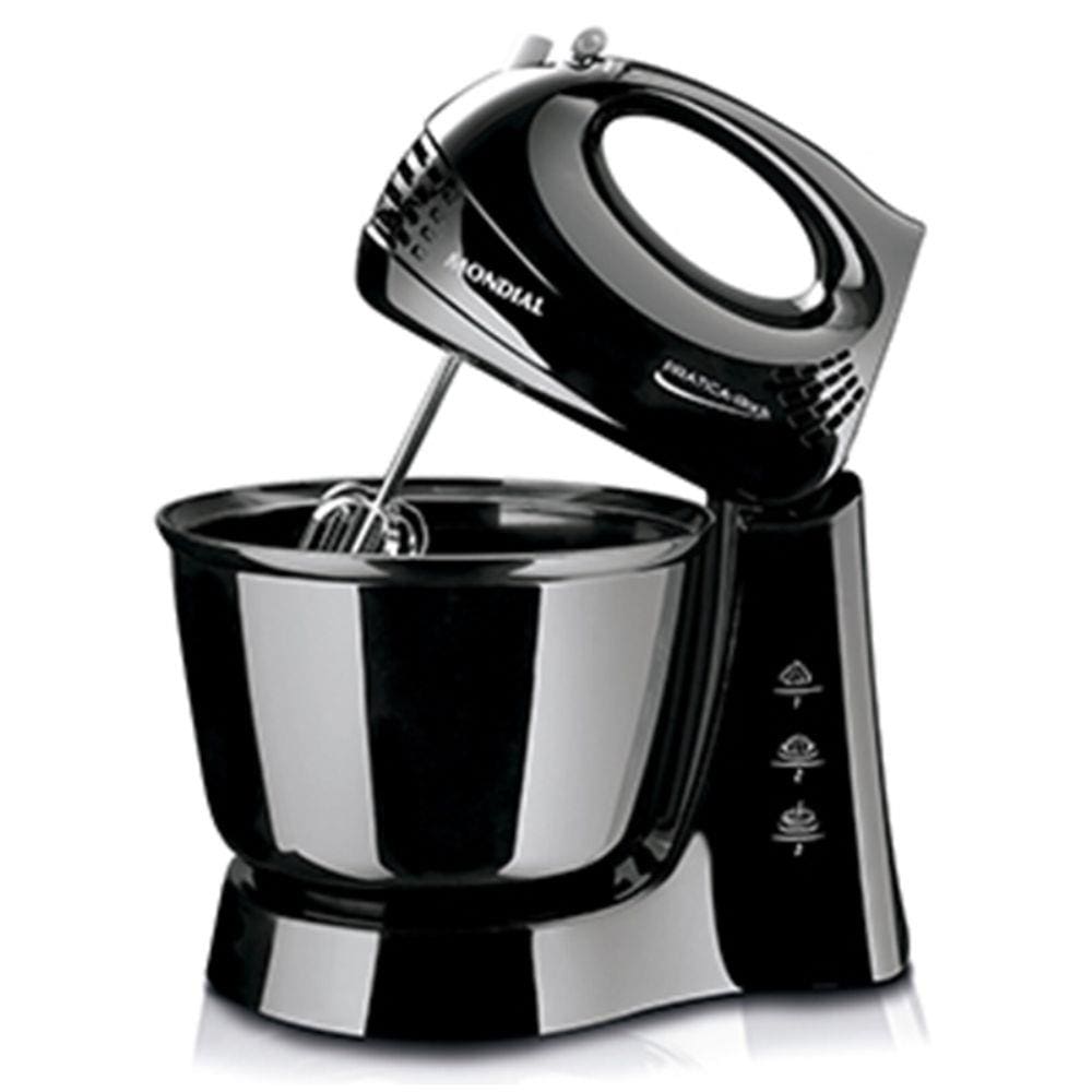 Batedeira Prática 3 Velocidades Mondial 3,6 L - Black 110V