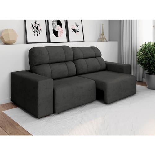 Sofá 4 Lugares Linoforte Versalhes com Assento Retrátil e Encosto Reclinável em Tecido Suede 232 cm de largura é ruim? Sofá 4 Lugares Linoforte Versalhes com Assento Retrátil e Encosto Reclinável em Tecido Suede 232 cm de largura é boa?