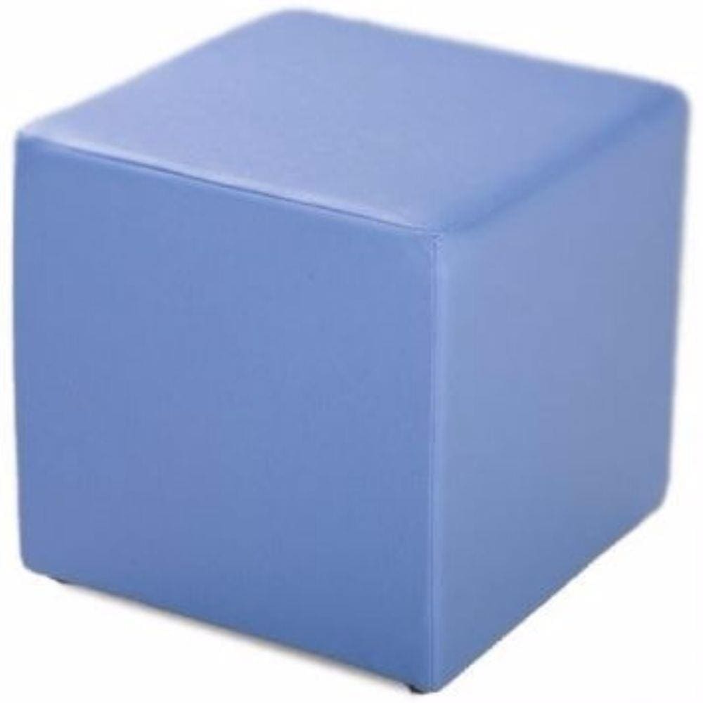 Puff Quadrado Courino - Azul