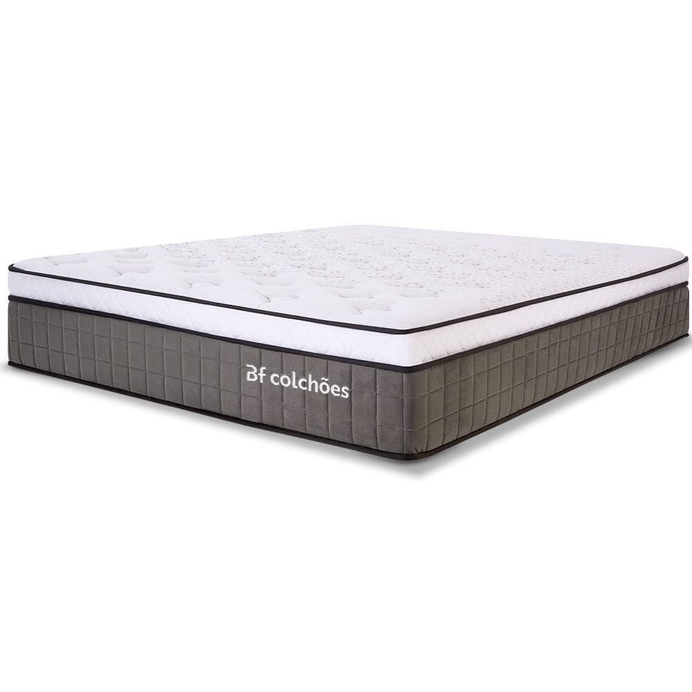 Colchão Queen Molas Ensacadas Espuma D33 Firme e Pillow de Visco Power Sleep 158x198cm - BF Colchões