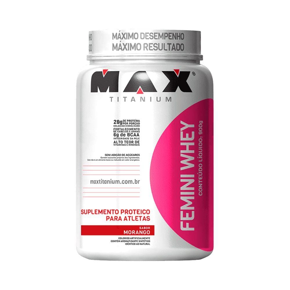 Femini Whey Auxilia Formação e Recuperação Muscular Pós Treino