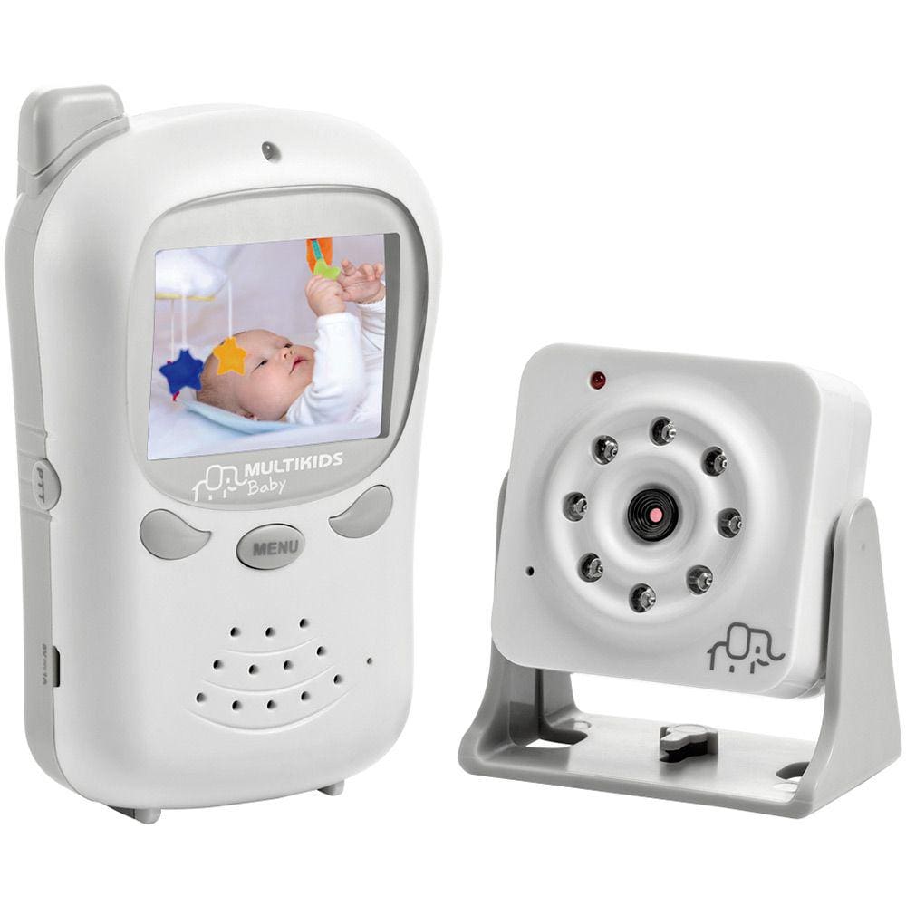 Babá Eletrônica Digital Multikids Bb126 Com Câmera Baby Talk, Branca