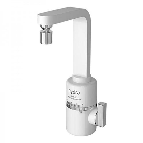 imagem-Torneira Elétrica Slim 4t De Parede Branca Hydra - 220V