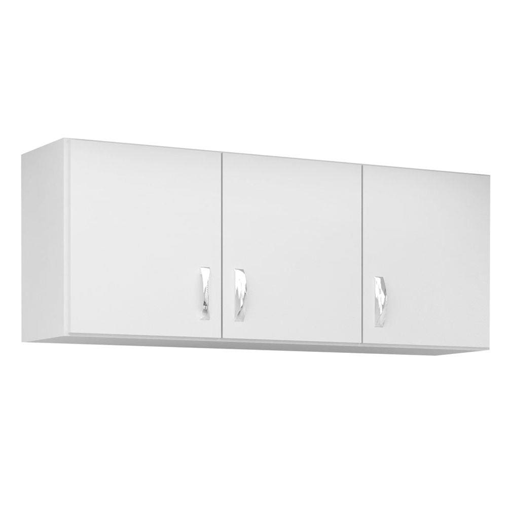 Armário Aéreo De Cozinha Evidencia Móveis CZ611 3 Portas Branco