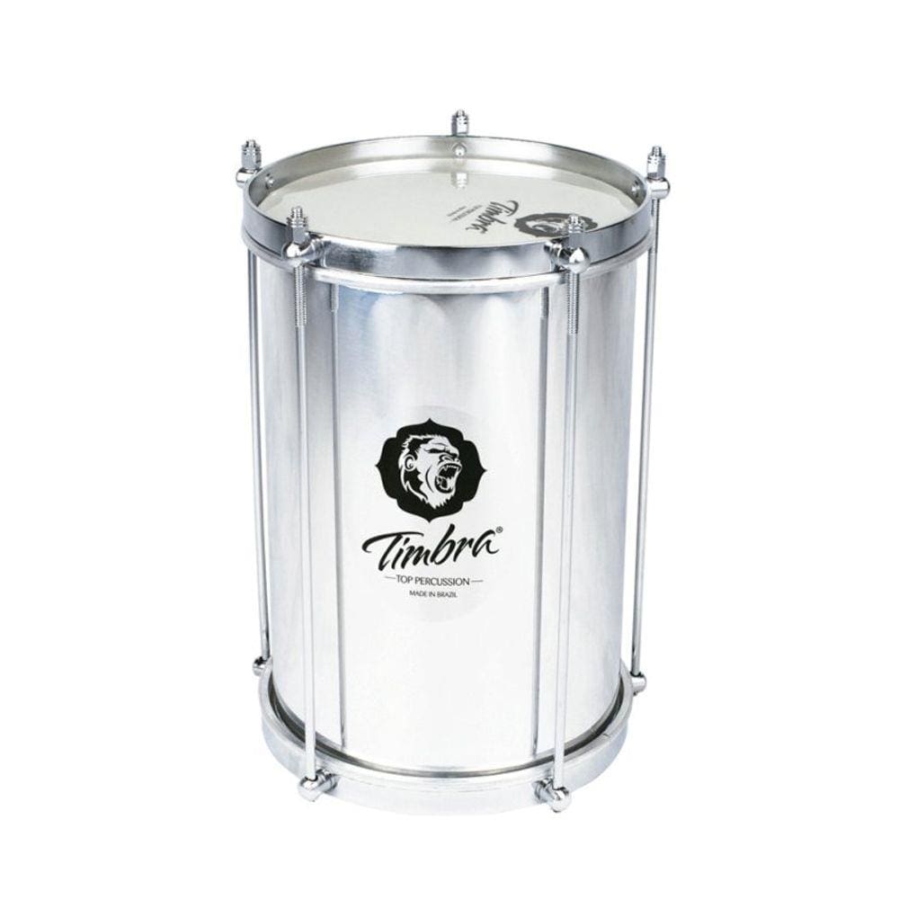 Bacurinha Timbra Prata 8” com Pele Leitosa 5 Afinadores e Ferragens Cromadas