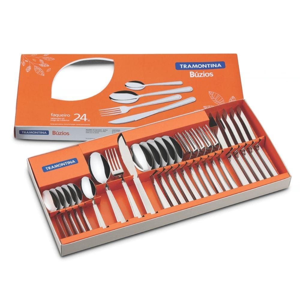 Faqueiro Inox 24 Pcs Buzios