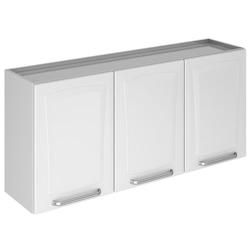 Armário Aéreo IP3 120 Tarsila 3 Portas Itatiaia - Branco Neve