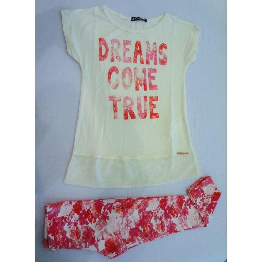 Conjunto Blusa MC e Legging Estampado