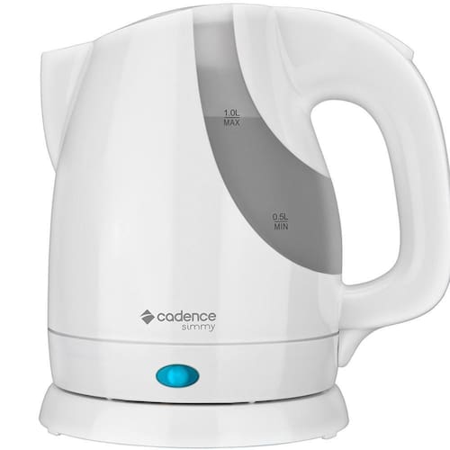 Chaleira Elétrica Simmy Branca 1L - Cadence Menor preço em Chaleira Elétrica Simmy Branca 1L - Cadence