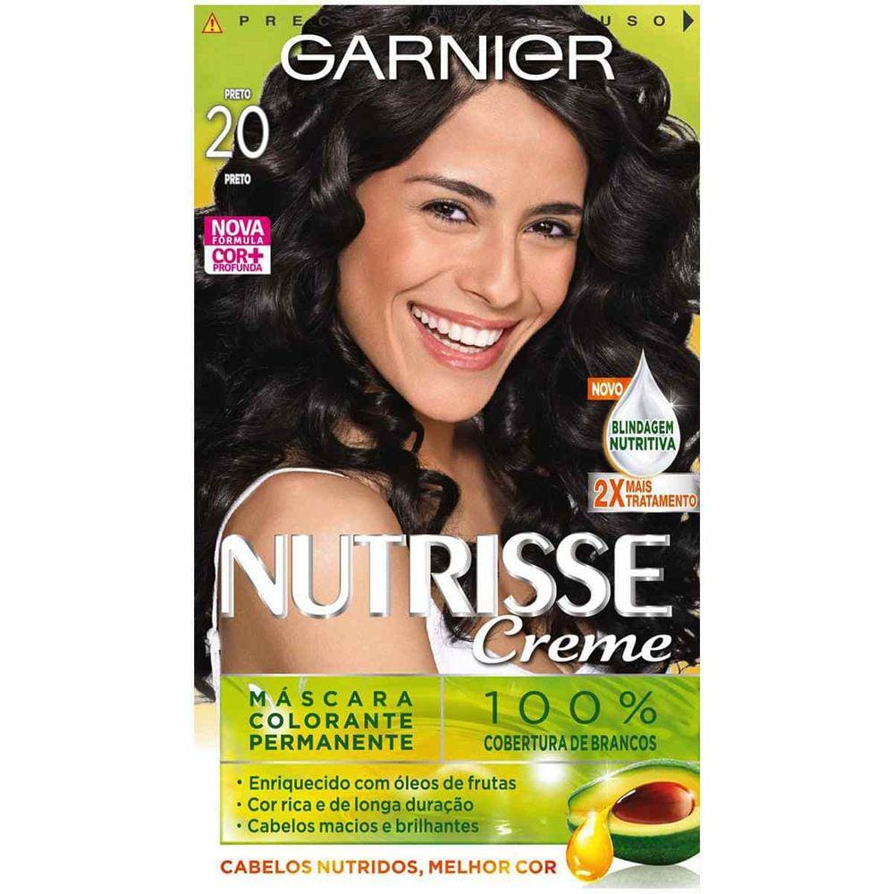 Tintura Garnier Nutrisse 20 Preto