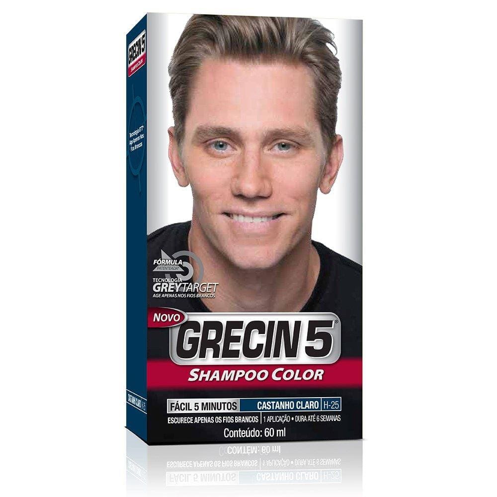 Tintura Grecin 5 Shampoo Color Castanho Claro