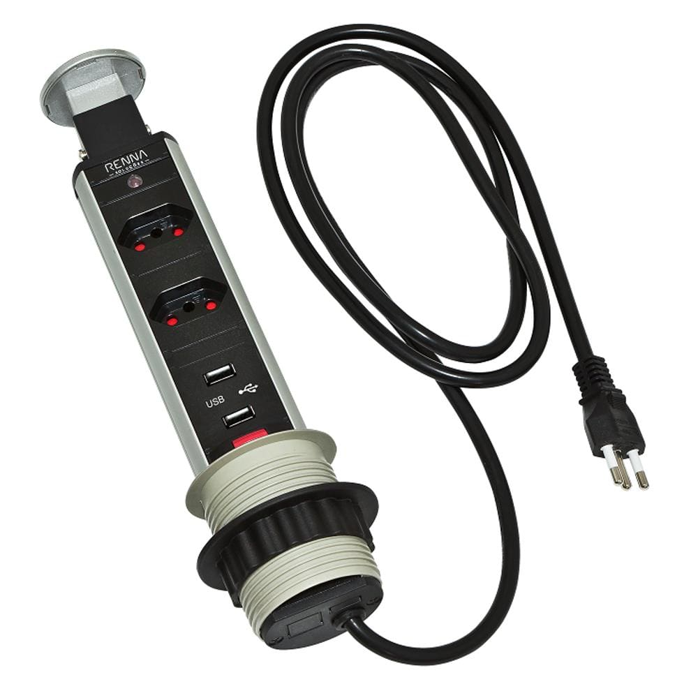 Torre de Tomada Multiplug Com USB - Renna